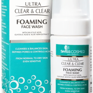 Swiss Cosmed Ultra Clear & Clear Foaming Face Wash – 100ml