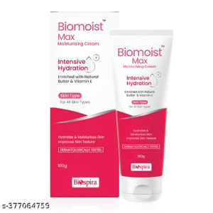 Biomoist Max Moisturising Cream – 100g | Intensive Hydration with Natural Butter & Vitamin E |