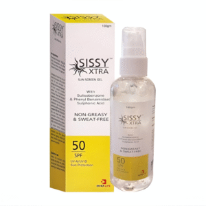 Sissy Xtra Sunscreen Gel SPF 50 – Non-Greasy, Sweat-Free UV Protection | 100g