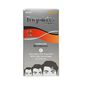 Tugain F+ 10% Solution – Cipla | Fortified with Melatonin | 60ml | Advanced Hair Regrowth Formula